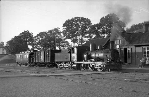 RECORD DATE NOT STATED Steam locomotive, State Railways, SJ KA 732 at Fryk... Stock Photos