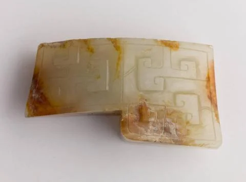 RECORD DATE NOT STATED  Steps ornament. Jade, China, IV-Iie s. av. Paris, ... Stock Photos