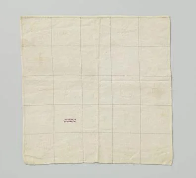 RECORD DATE NOT STATED  Stop patch from cotton on linen, M.A. Smid-Alberts... Stock Photos