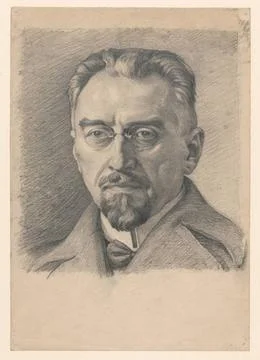 RECORD DATE NOT STATED  Study for graphics Portrait of Franciszek Lilpop ;... Stock Photos