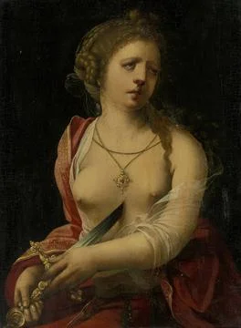 RECORD DATE NOT STATED  Suicide of Lucretia, master with the parrot, 1500 ... Stock Photos