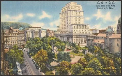 RECORD DATE NOT STATED Sun Life Building, Montreal, Que. - Edifice Sun Lif... Fotos de archivo