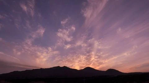 RECORD DATE NOT STATED The sun sets on a successful day of parachute ops a... Foto stock