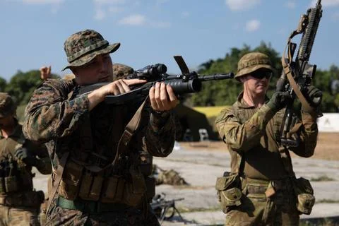 RECORD DATE NOT STATED  Super Garuda Shield 2023, at 5th Marine Training C... Foto stock