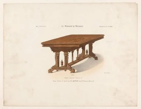 RECORD DATE NOT STATED  Tafel, anonymous, after Victor LÃ on Michel QuÃ ti. 写真素材