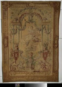 RECORD DATE NOT STATED  Tapestry Depicting Venus, Symbolizing Spring, Manu... 写真素材