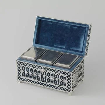 RECORD DATE NOT STATED  Tea chest, Pieter Adolf BrunÃ , 1785 Rectangular, .. 库存照片