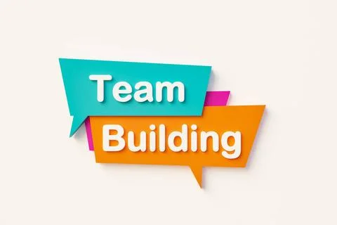 RECORD DATE NOT STATED Team building - Speech bubble. Cartoon speech bubbl... Fotos de archivo