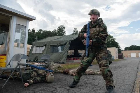 RECORD DATE NOT STATED Tech. Sgt. Michael Mattern, 94th Security Forces Sq... Stock Photos