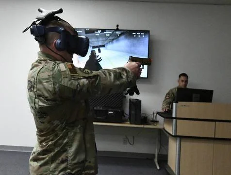 RECORD DATE NOT STATED Tech. Sgt. Christopher White, an aircraft engine cr... Stock Photos