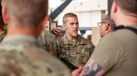 RECORD DATE NOT STATED Tech. Sgt. Van Wyhe assigned to the 163D Maintenanc... Stock Photos