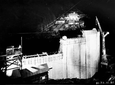 RECORD DATE NOT STATED Tech Dam. Photographs of Marshall Plan Programs, Ex... Stock Photos