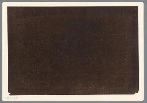 RECORD DATE NOT STATED  Template with star forms and oval, Anonymous, 1800... Stock Photos