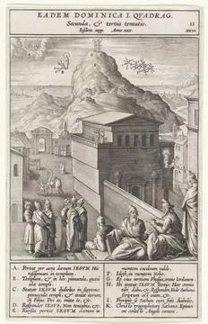 RECORD DATE NOT STATED  Test of Christ, Hieronymus Wierix, 1593 print The ... 스톡 사진