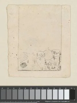 RECORD DATE NOT STATED  Test sheet, Cornelis Ploos van Amstel, 1736 - 1798... Stock Photos