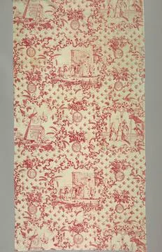 RECORD DATE NOT STATED Textile; cotton; Height of repeat: 28 inches. Copyr... Fotos Stock