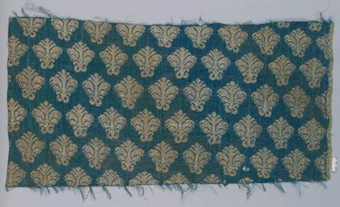 RECORD DATE NOT STATED Textile (Italy); silk, metallic thread Copyright: x... Stock Photos