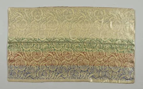 RECORD DATE NOT STATED Textile (France); silk, metallic thread; Anonymous ... Stock Photos