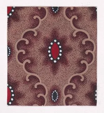 RECORD DATE NOT STATED  Textile Design with Vertical Rows of Alternating L... 写真素材