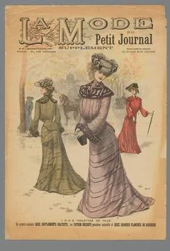 RECORD DATE NOT STATED  Three women in Toilettes de Ville in Paris, 1902 p... Stock-Fotos