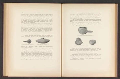 RECORD DATE NOT STATED  Three earthenware objects found in ruins in the Me... Stock Photos