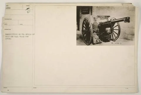 RECORD DATE NOT STATED  Title: American Soldier Examining Shield Inscripti... Stock Photos