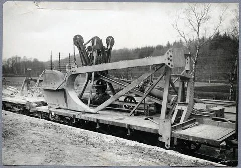 RECORD DATE NOT STATED Tools for ditch excavation on freight wagon. State ... Fotos Stock
