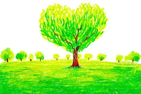 RECORD DATE NOT STATED Tree in heart shape Beijing China Copyright: xChang... Stock Photos