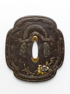 RECORD DATE NOT STATED  Tsuba. Japan. Fer. Paris, MusÃ e Cernuschi. Assess.. 写真素材
