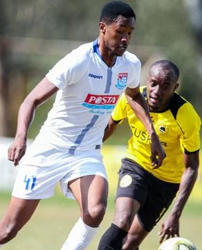 RECORD DATE NOT STATED  Tusker Eric Kapaito (right) tussle with Posta Rang... Stock Photos