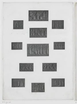 RECORD DATE NOT STATED  Twelve rectangular cut stones, Jan Dam Steuerwald,... Foto stock