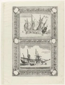 RECORD DATE NOT STATED  Two Driemasters, 1660 - 1718 print Leaf with two p... Photos