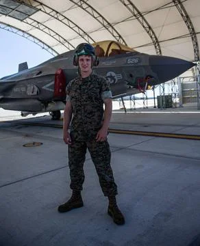 RECORD DATE NOT STATED U. S. Marine Corps Lance Cpl. Ari Fine, an ejection... Stock Photos
