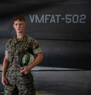 RECORD DATE NOT STATED U. S. Marine Corps Lance Cpl. Ari Fine, an ejection... Stock Photos