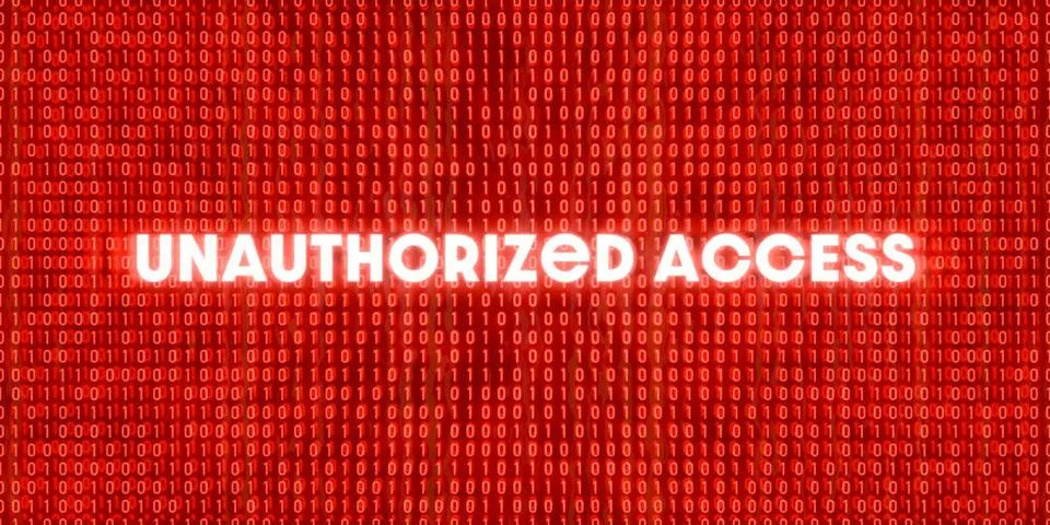 RECORD DATE NOT STATED Unauthorized Access, computer system is hacked. Una... Stock Photos