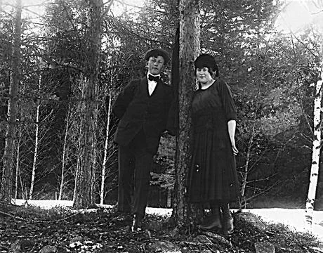 RECORD DATE NOT STATED Unknown couple. Okänt par. Copyright: xpiemagsx pie.. Foto stock