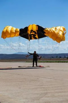 RECORD DATE NOT STATED The U.S. Army Parachute Team conducts a demonstrati... Foto stock