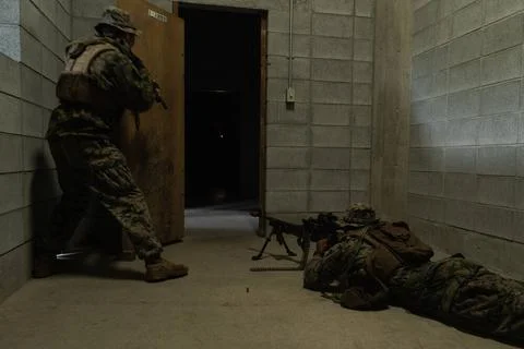 RECORD DATE NOT STATED U.S. Marines with 3d Battalion, 3d Marines conduct ... 스톡 사진