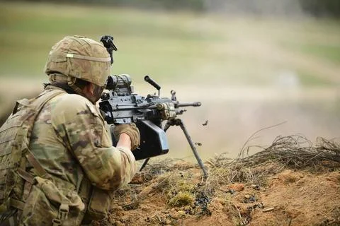 RECORD DATE NOT STATED A U.S. Army paratrooper assigned to the 1st Battali... Foto stock