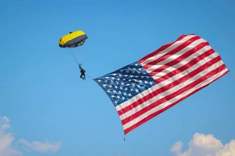 RECORD DATE NOT STATED The U.S. Navy Parachute Team, nicknamed the Leap Fr... Foto stock