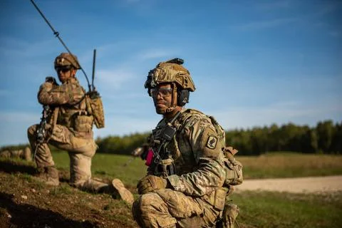 RECORD DATE NOT STATED A U.S. Army paratrooper assigned to 2nd Battalion, ... Foto stock