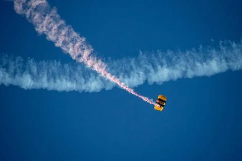 RECORD DATE NOT STATED The U.S. Army Parachute Team, nicknamed the Golden ... Stock Photos
