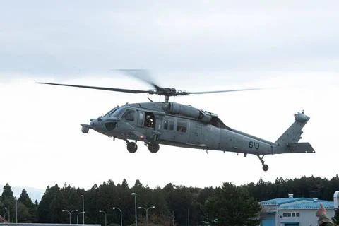 RECORD DATE NOT STATED A U.S. Navy Sikorsky SH-60 Seahawk Helicopter with ... Stock Photos