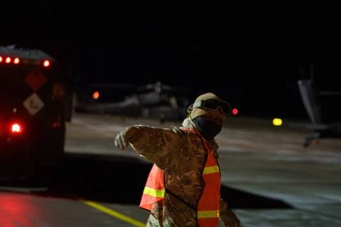 RECORD DATE NOT STATED A U.S. Army Soldier assigned to 1-3rd Attack Battal... Foto stock