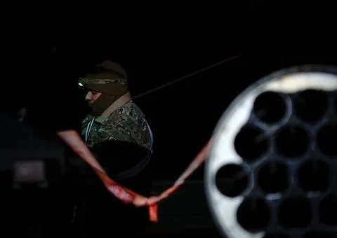 RECORD DATE NOT STATED A U.S. Army Soldier assigned to 1-3rd Attack Battal... Foto stock