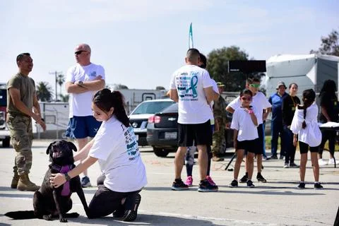 RECORD DATE NOT STATED U.S. Air Force Master Sgt. Eva Gayton, left, 163d M... Stock Photos