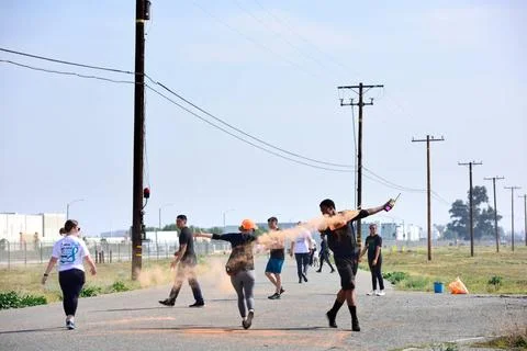 RECORD DATE NOT STATED U.S. Air Force members of the 163d Attack Wing, Cal... Stock Photos