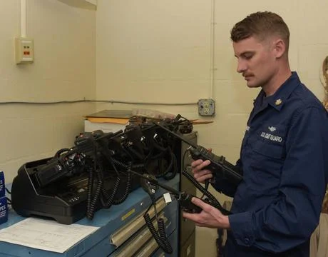 RECORD DATE NOT STATED U.S. Coast Guard Petty Officer 1st Class Mason Camb... Stockfoto's