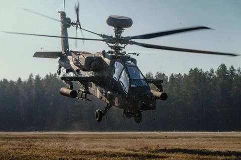 RECORD DATE NOT STATED A U.S. Army AH-64D Apache Longbow helicopter assign... Foto stock