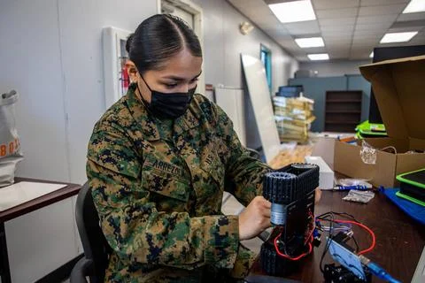 RECORD DATE NOT STATED U.S. Navy Sailor Logistics Specialist 3rd Class Abi... Stockfoto's